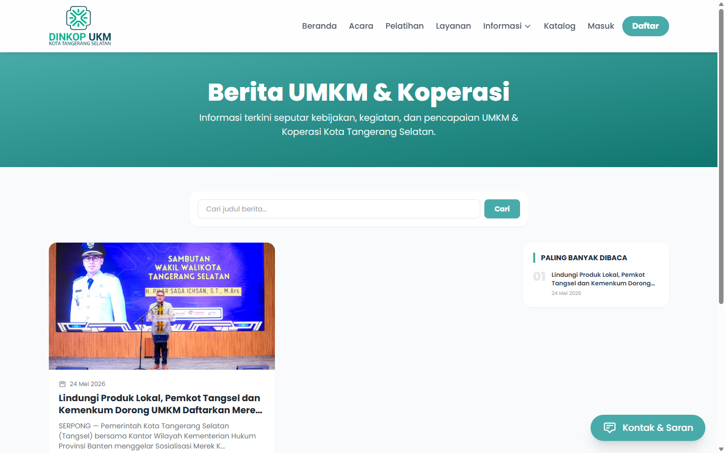 Halaman Berita